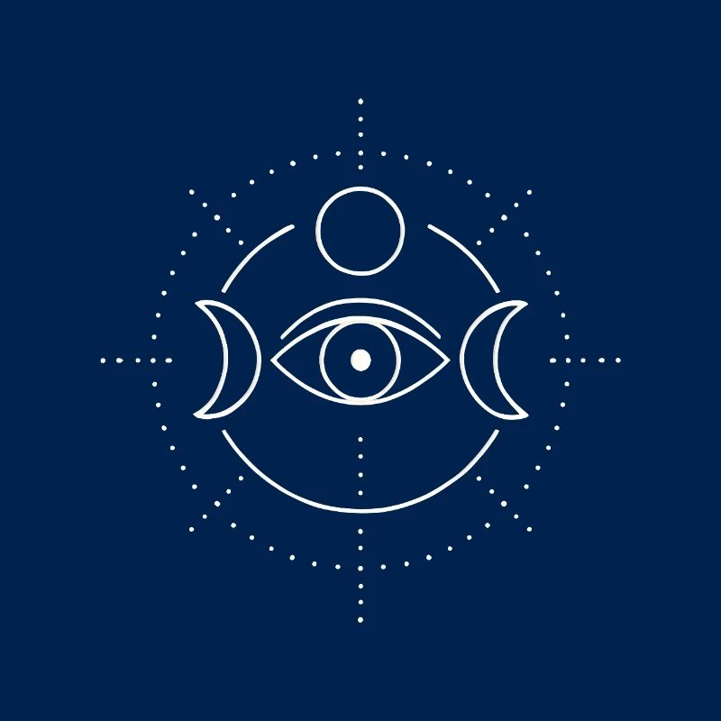 Moon Phase Eye Mandala