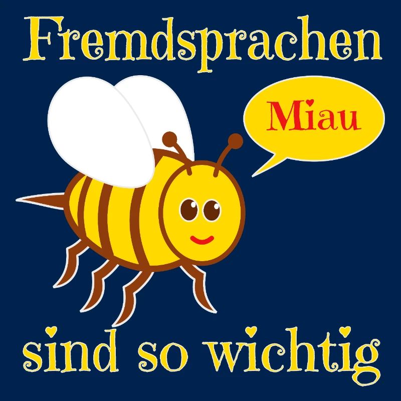 Lustige Biene im Comic Stil