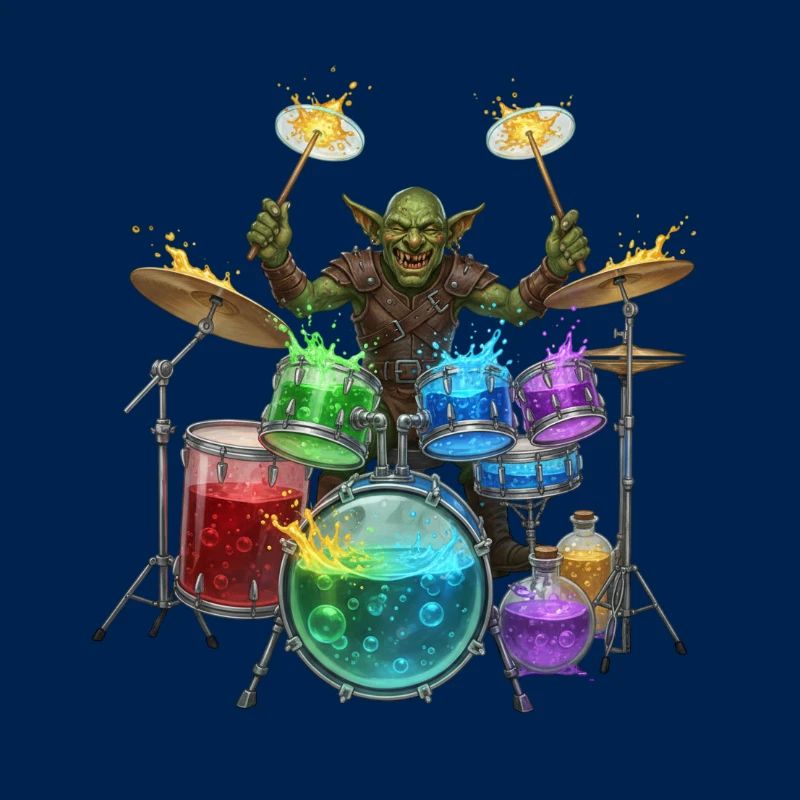 Kobold mit Trommeln