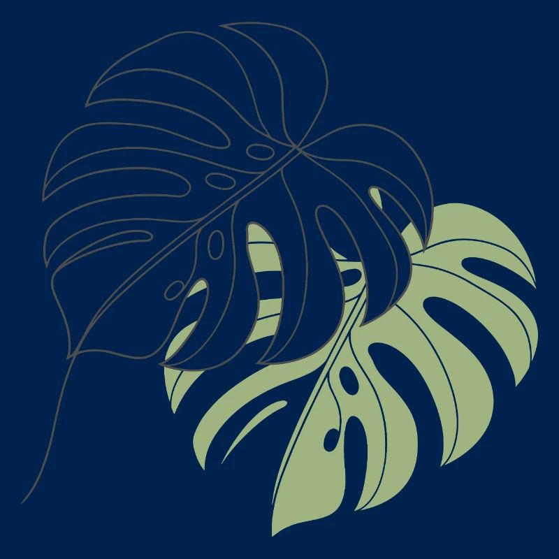 Illustration d’illustration de feuilles de Monstera