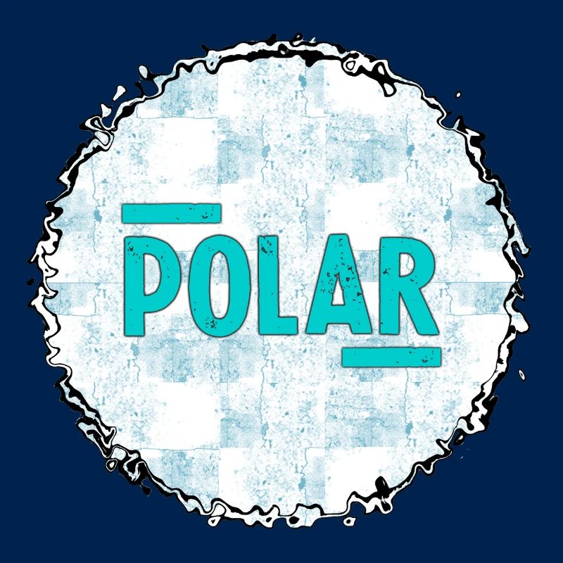 Polar Eisblau Logo Muster