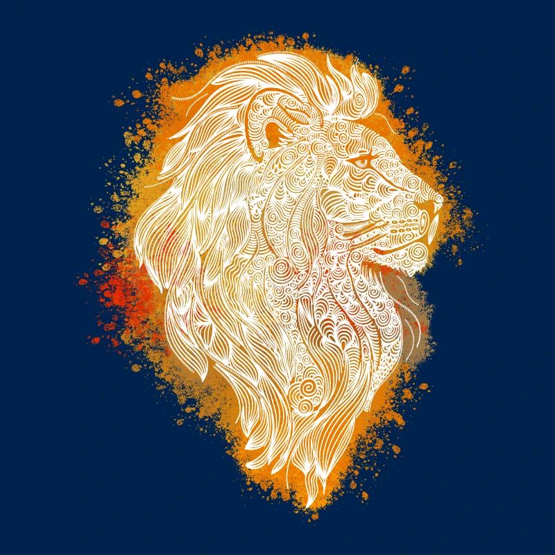 Zentangle Lion