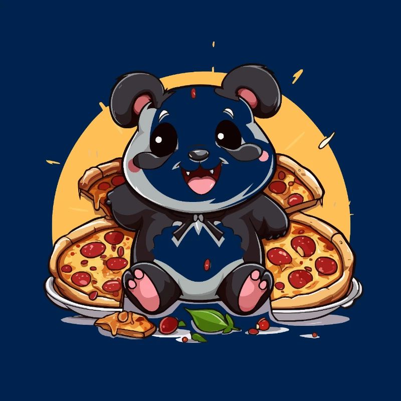 Kuschelpanda mit Pizzazauber
