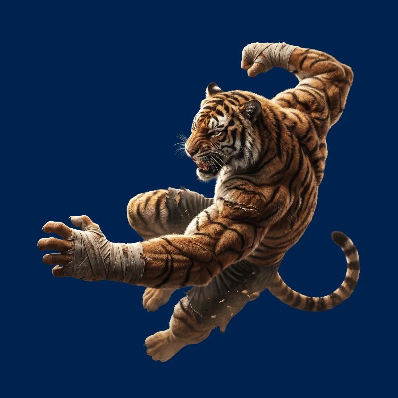Springender Tiger 
