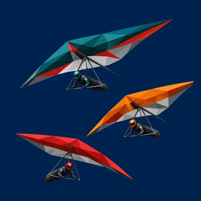 Polygon Hang Gliders Trio