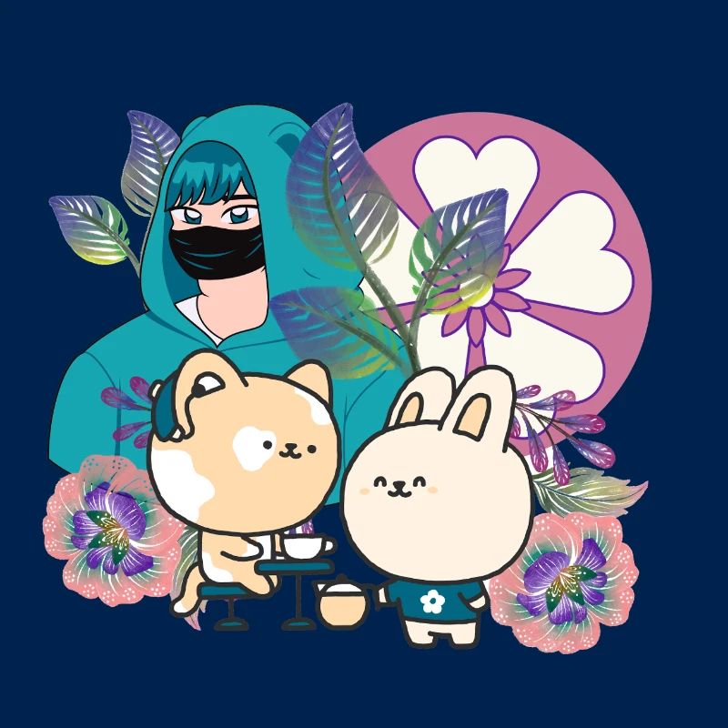 Groupe d’anime dans Mask with Cochlear Implant Art