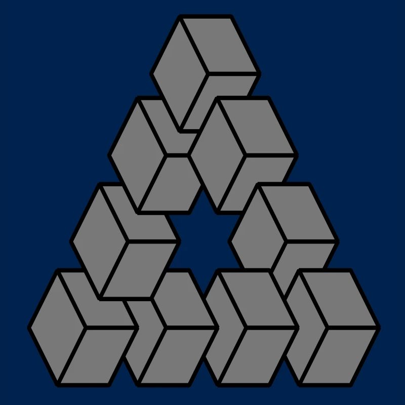 Optical illusion - Impossible figure