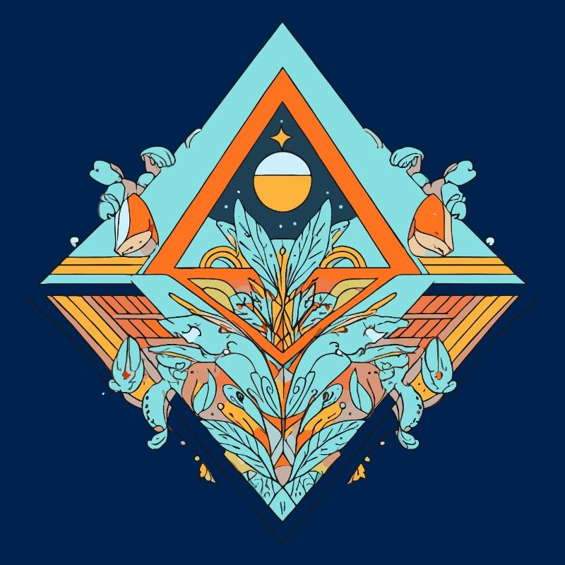 Celestial Dreamscape Geometrisches Design