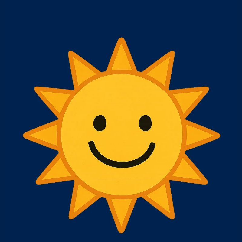 Lächelnde Sonne Illustration