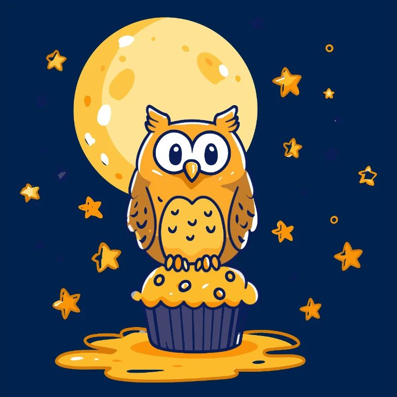 Mondlicht Eulen Cupcake