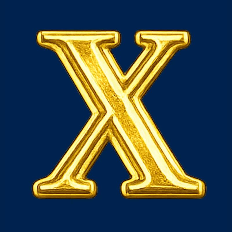 Gold X Emblem