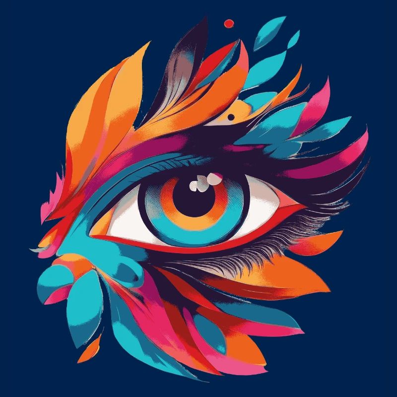 Color Eye Leaf Fire Pattern