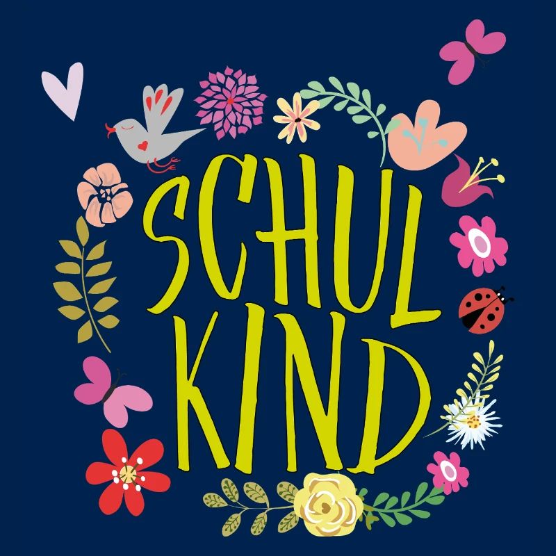 Schulkind Blumenkranz 