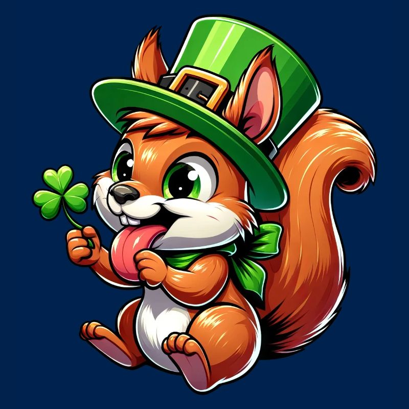 Écureuil effronté de la Saint-Patrick