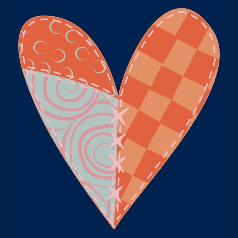 Coeur Patchwork N°5