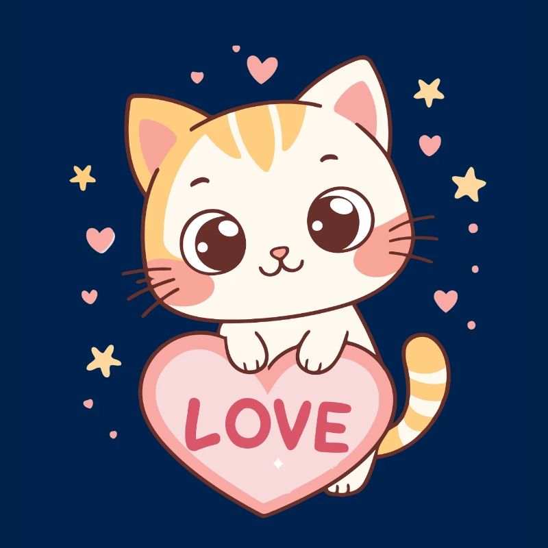 Kitten Kawaii Herzliebe