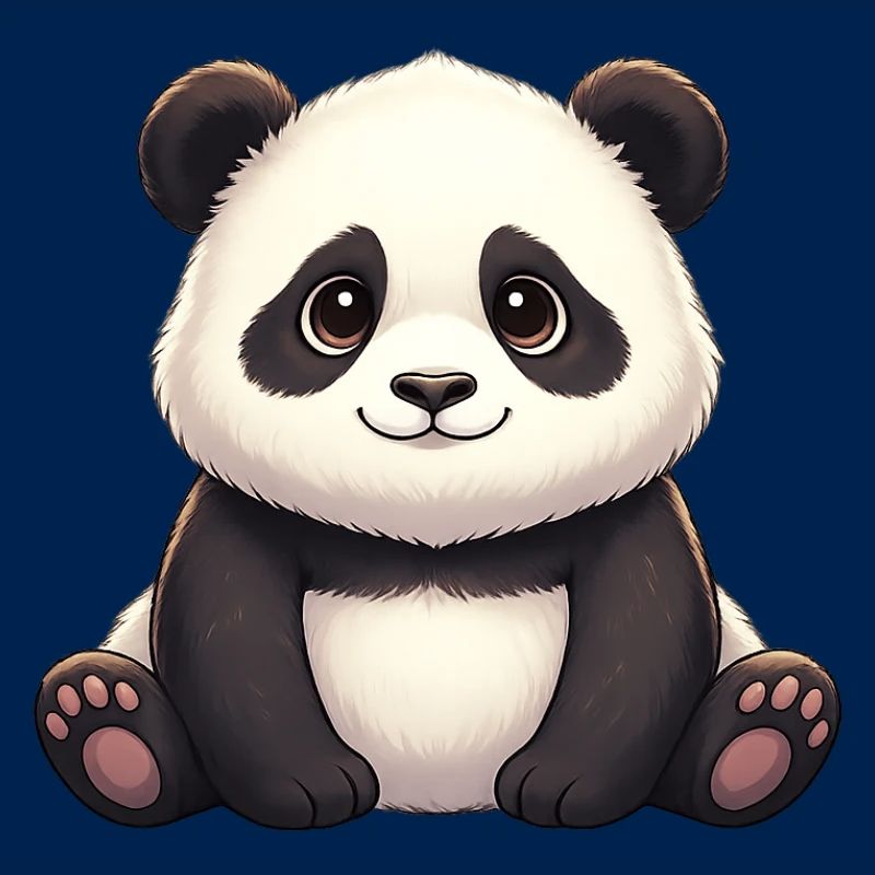 Panda Smiling Plush