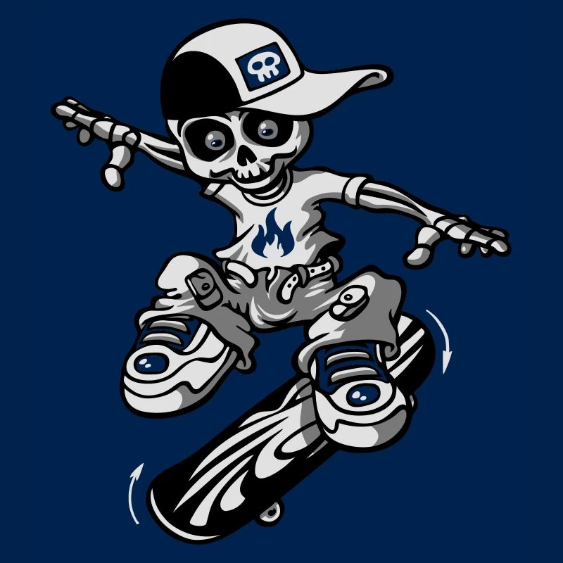 Skeleton and skateboard flex