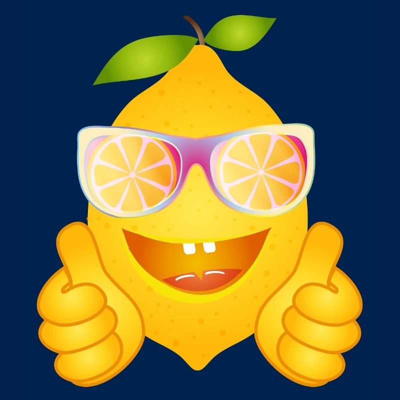 Coole Zitrone mit Sonnenbrille – Comicfrucht