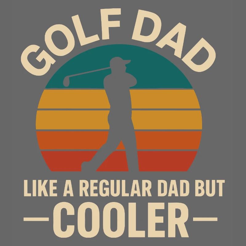 Golf Dad Rétro Coucher de soleil Design