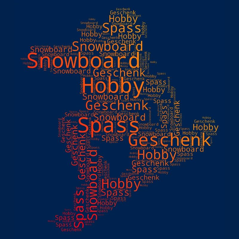 Klare Snowboard Botschaft