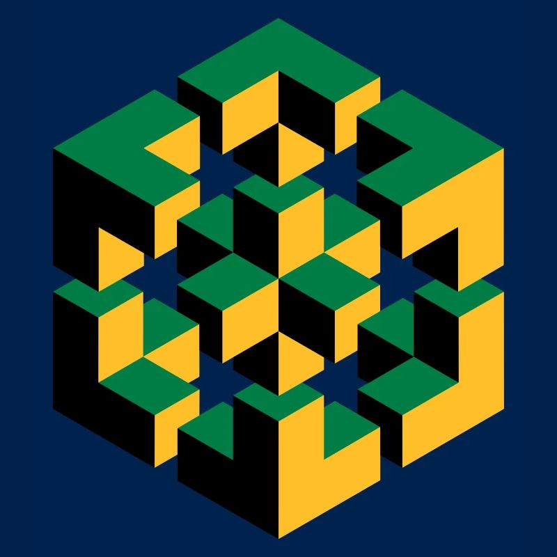 Figure impossible imagination géométrie cube Escher