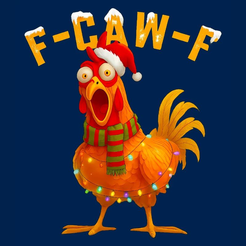 F-CAW-F Chicken Christmas Humor
