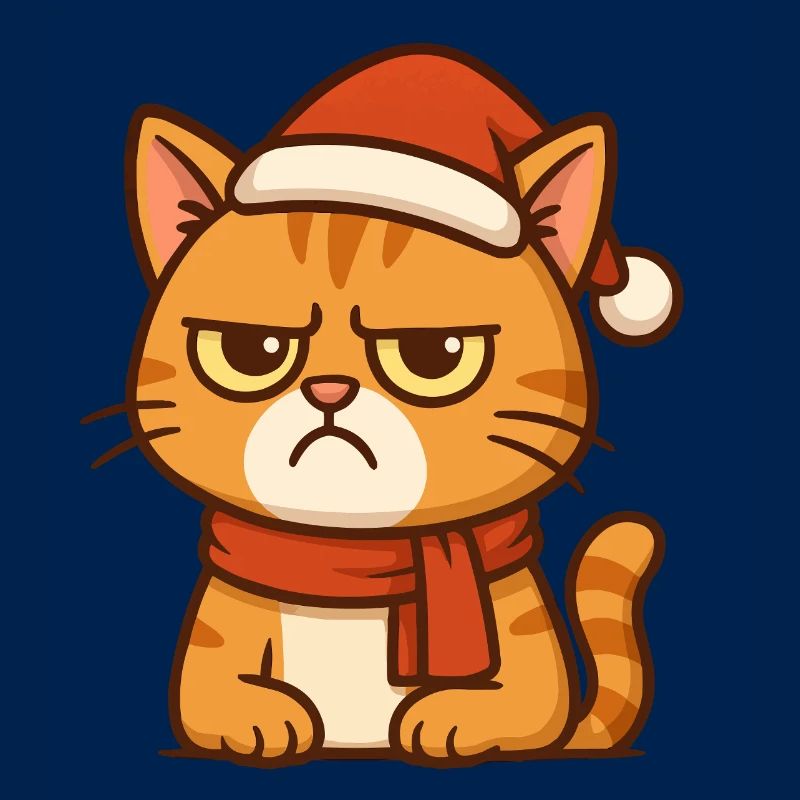 Grummiger Weihnachtskater