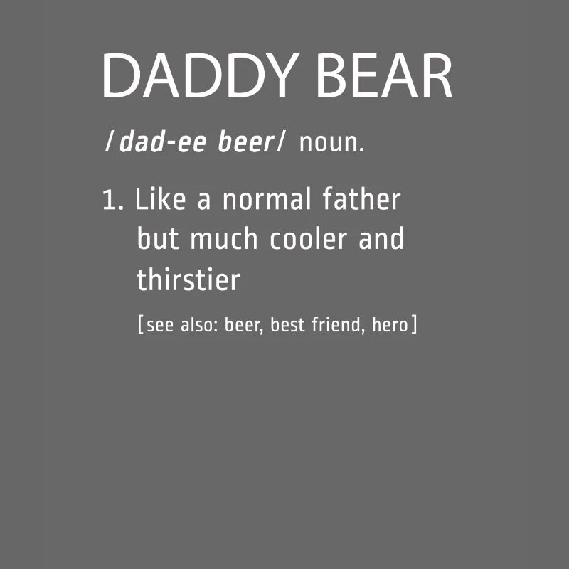 Definition bear fun father birthday gift daddy