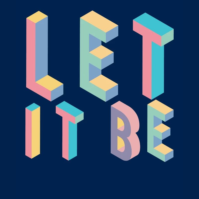 Lett it be, typographie