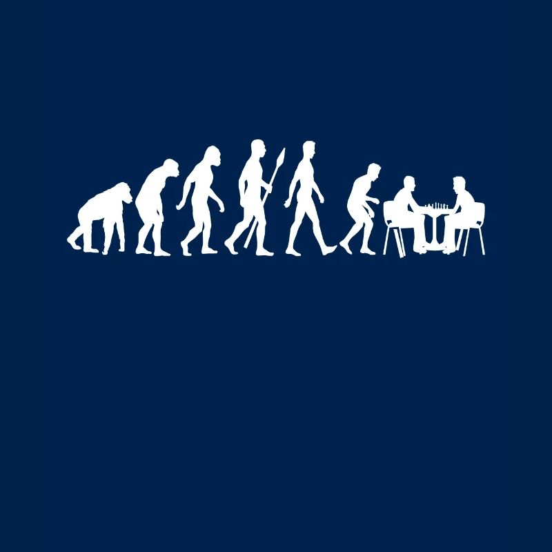Schach Evolution Schachbrett - Sport Geschenk