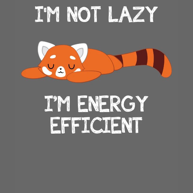 Red Panda - Cat Bear - Lazy - Energy Saving