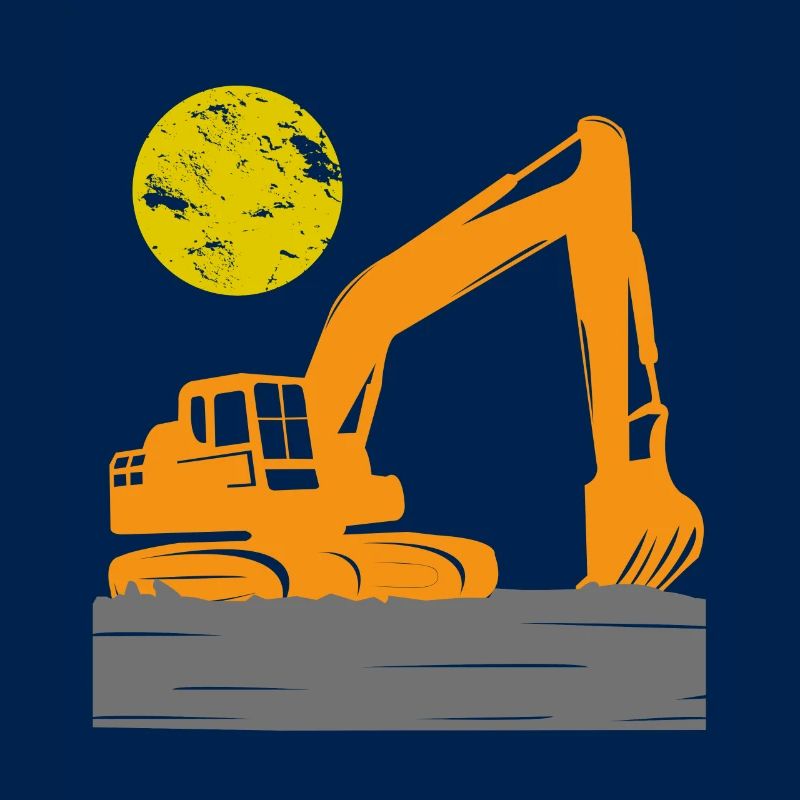 Bagger Bauarbeiter Baustelle Baggern Kinder
