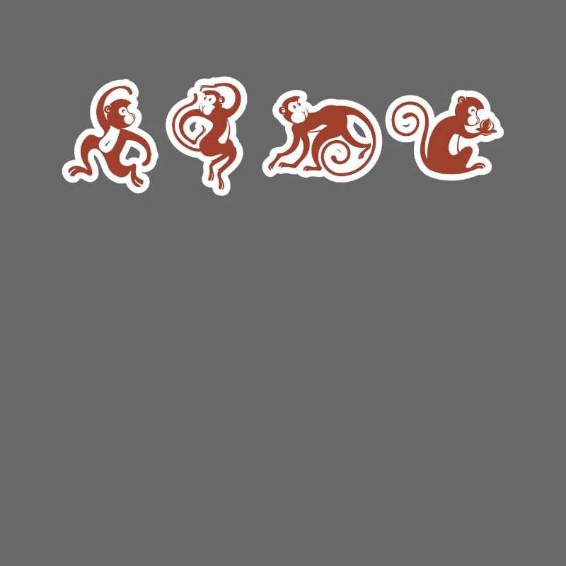 Monkey circus monkey funny design graphic
