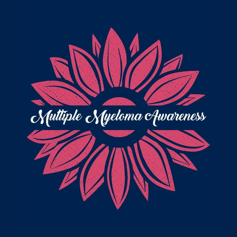 Multiples Myelom Bewusstsein Burgund Sunflowe