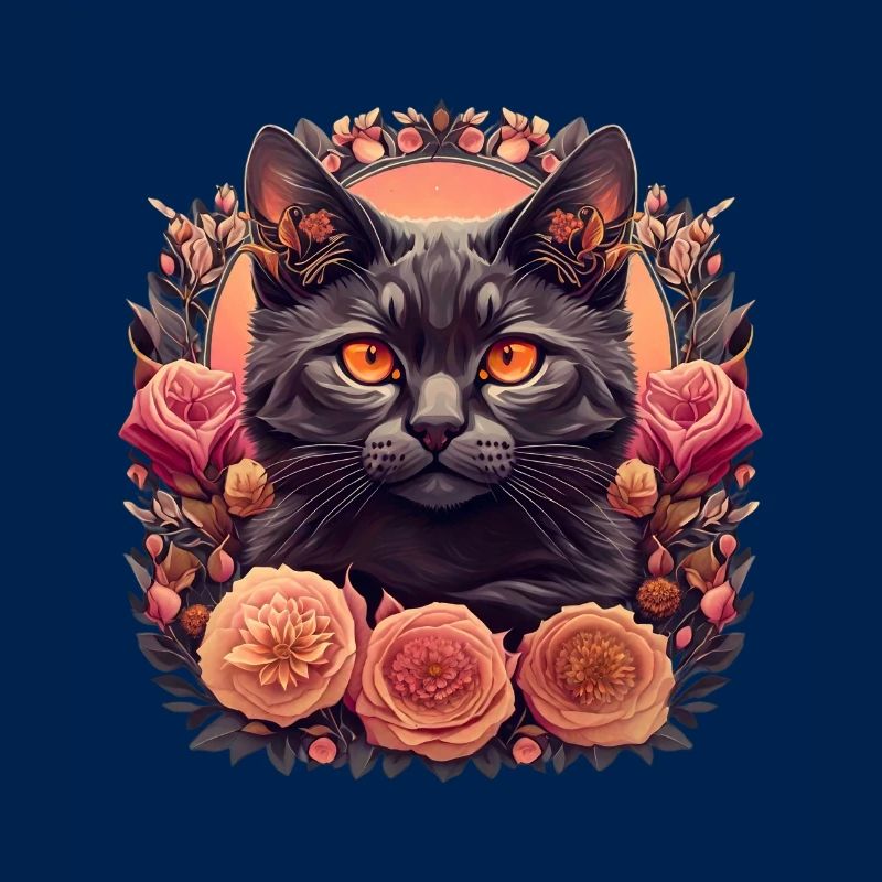 Floral Katze