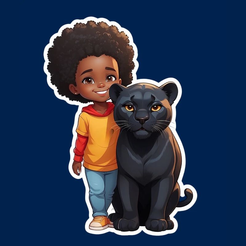 Kinderfreundliche Tierfreundschaft Illustration