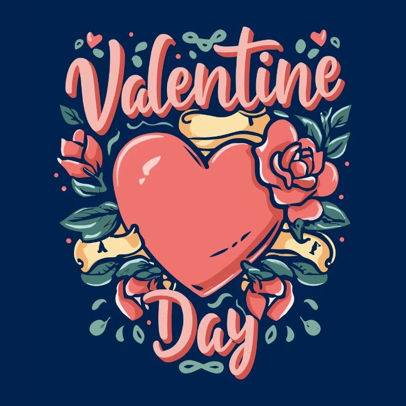 Valentinstags-Blumenherz