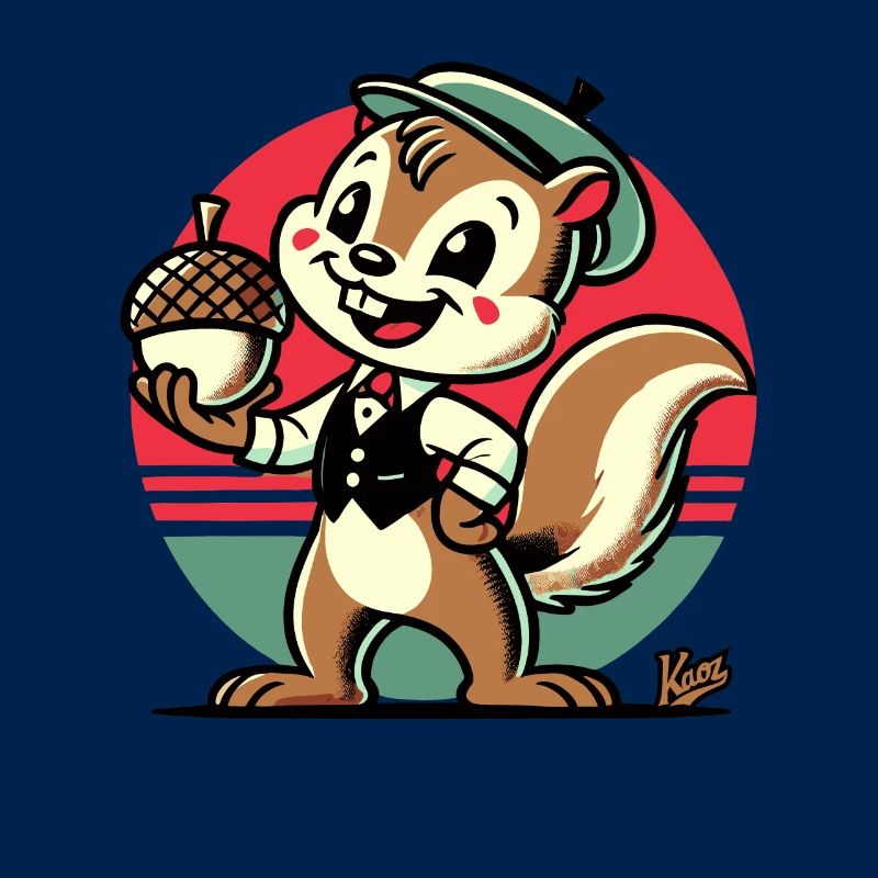 Eichhörnchen mit Haselnuss