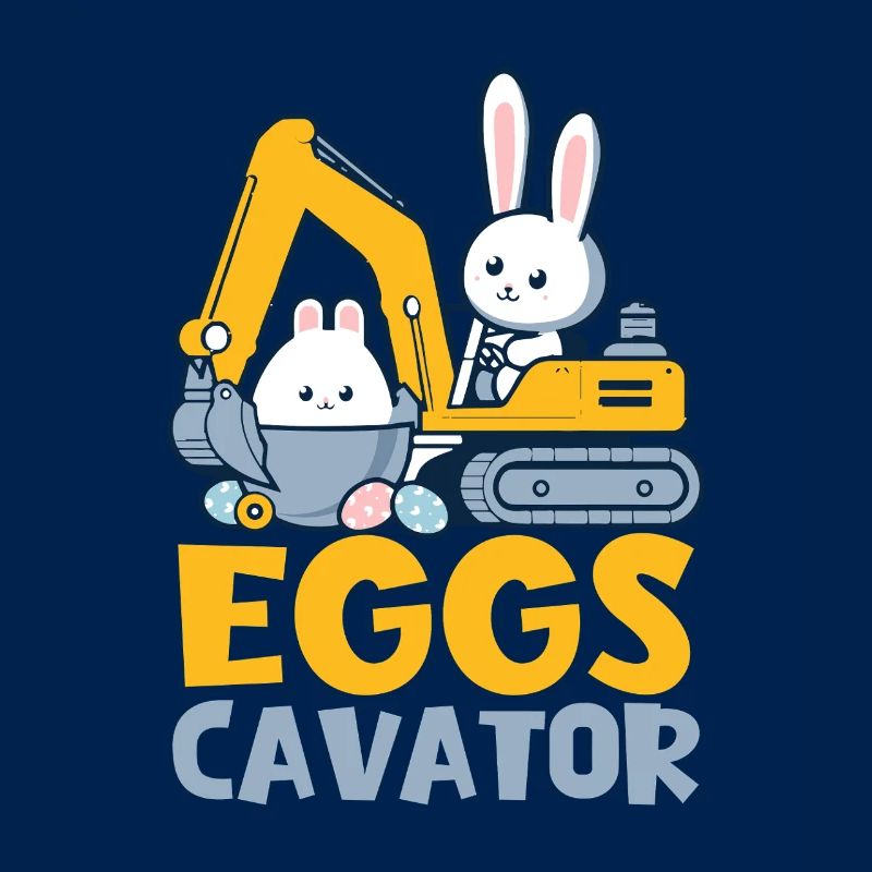 Cavator d’œufs avec de mignons lapins