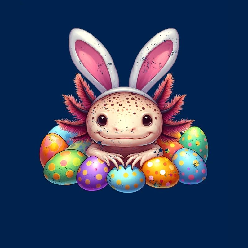 Easter Axolotl - Happy Easter