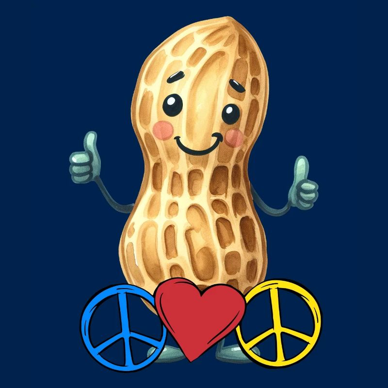 Erdnuss Peace Herz Frieden