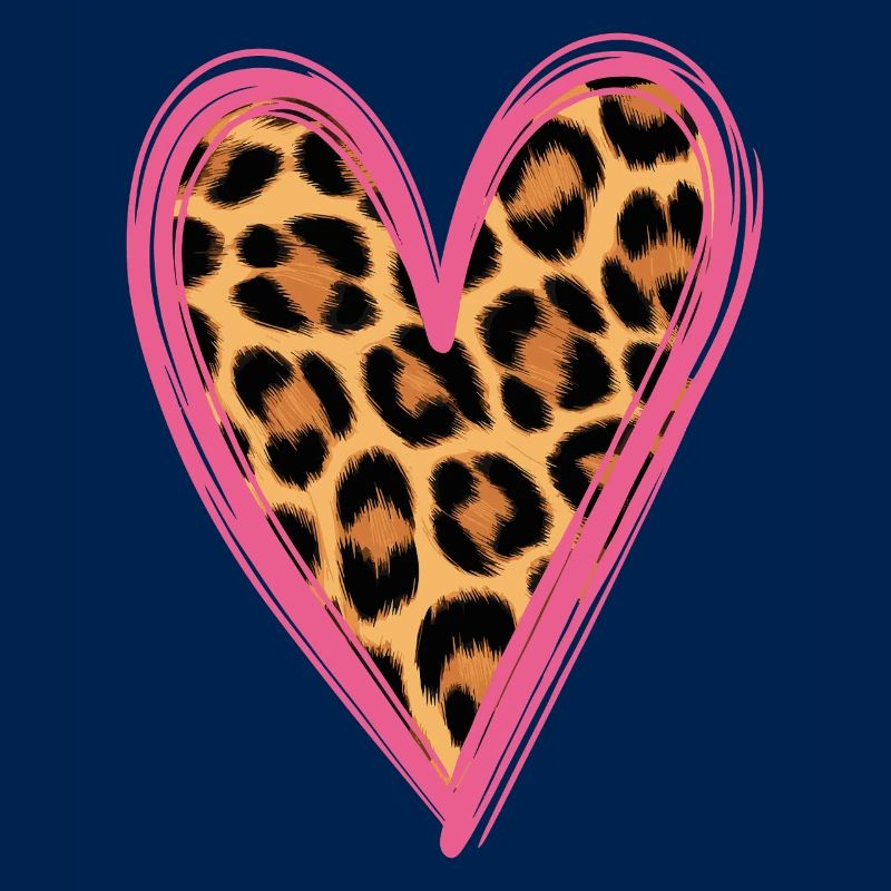 Leopard Pattern Heart Design