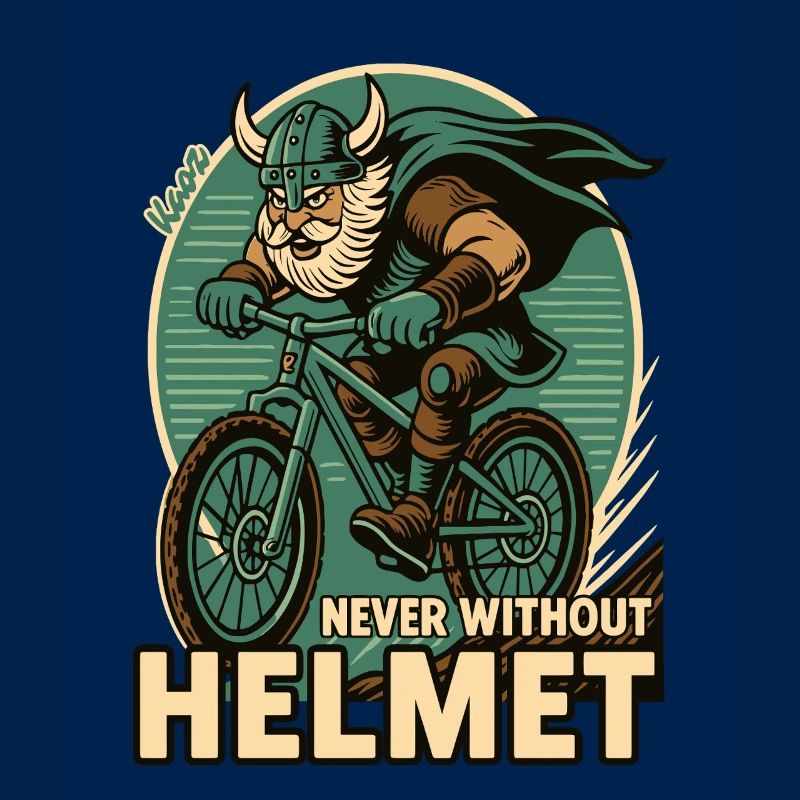 Conception de motivation de cycliste viking