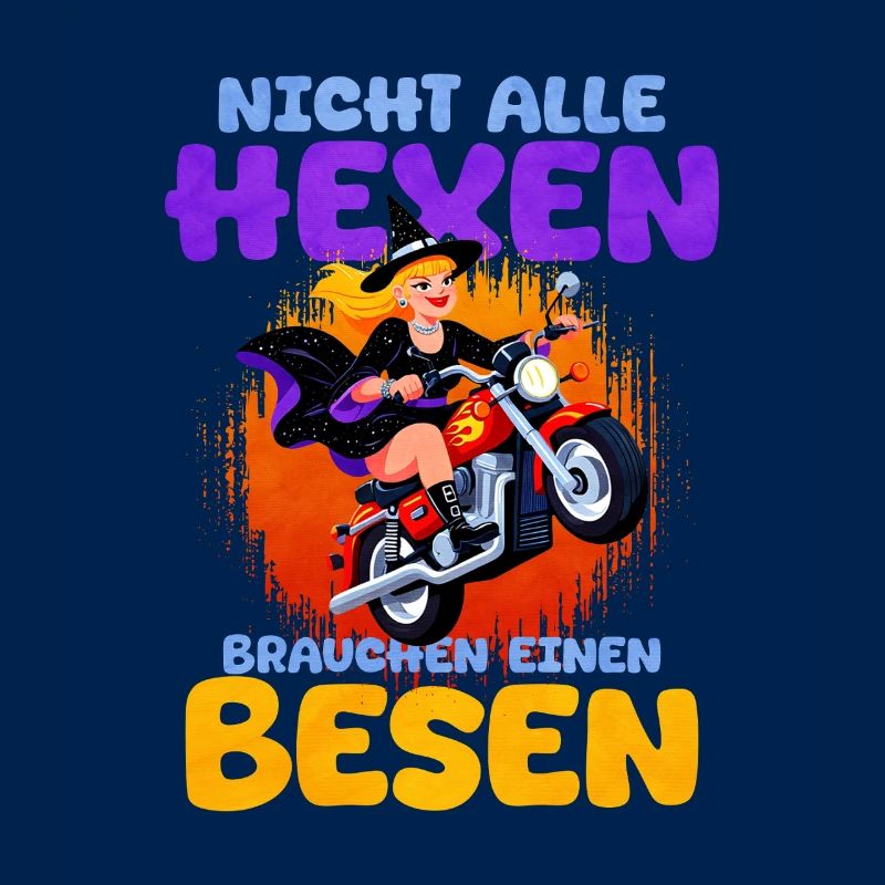 Hexen Motorrad Spaß Spruch