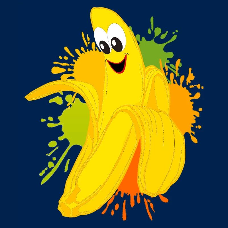 Explosion de couleur banane joyeuse