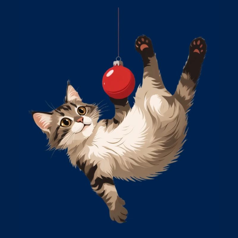 Jeu de balle acrobate de chat