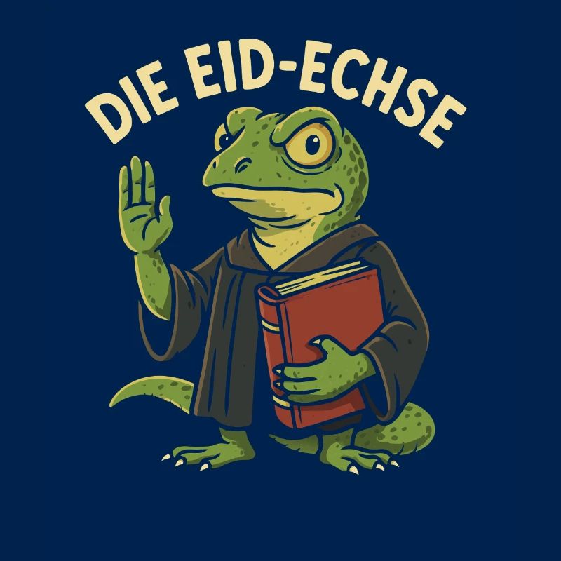 Die Eid-Echse als lustiger Justiz-Gag