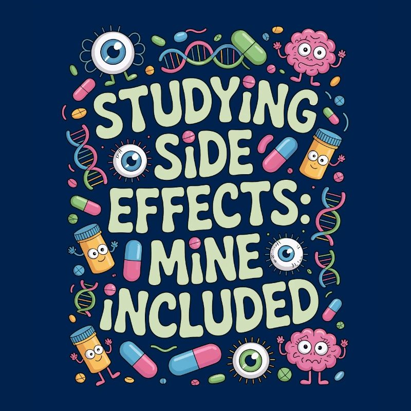Pharmacist Student Studying Side Effects Science