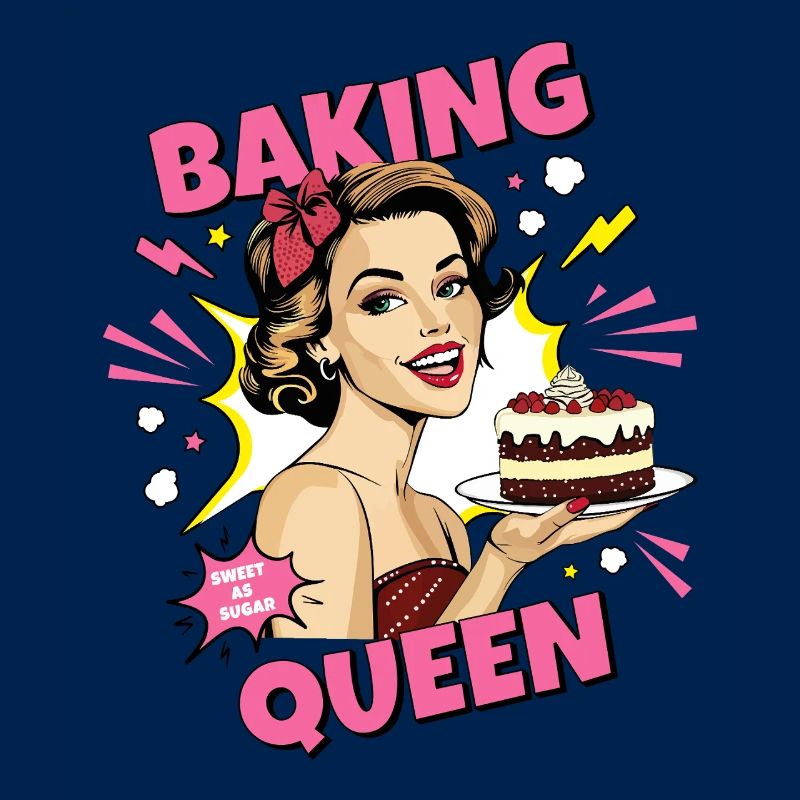Cuisson Gâteau Cuisson Reine Cuisson Fée Boulanger Pop Art